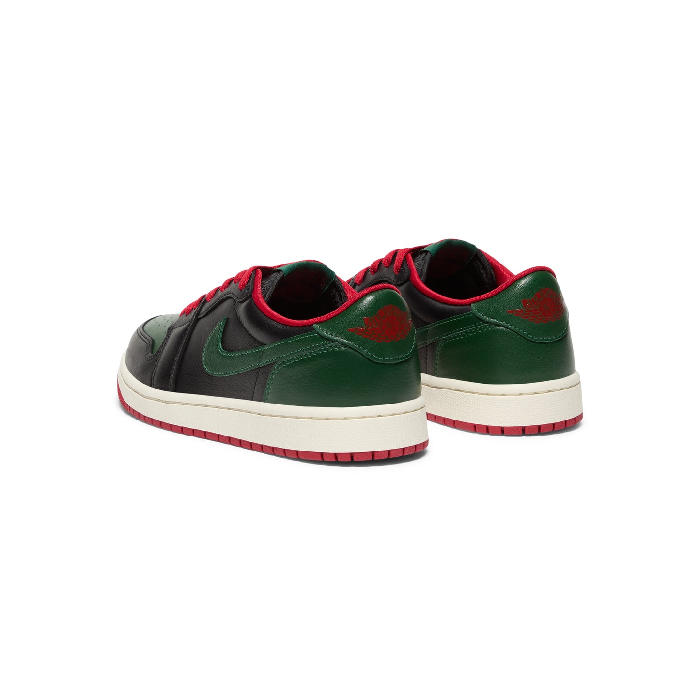 Air Jordan 1 Low Womens OG (Black/Gorge Green/Varsity Red/Sail)