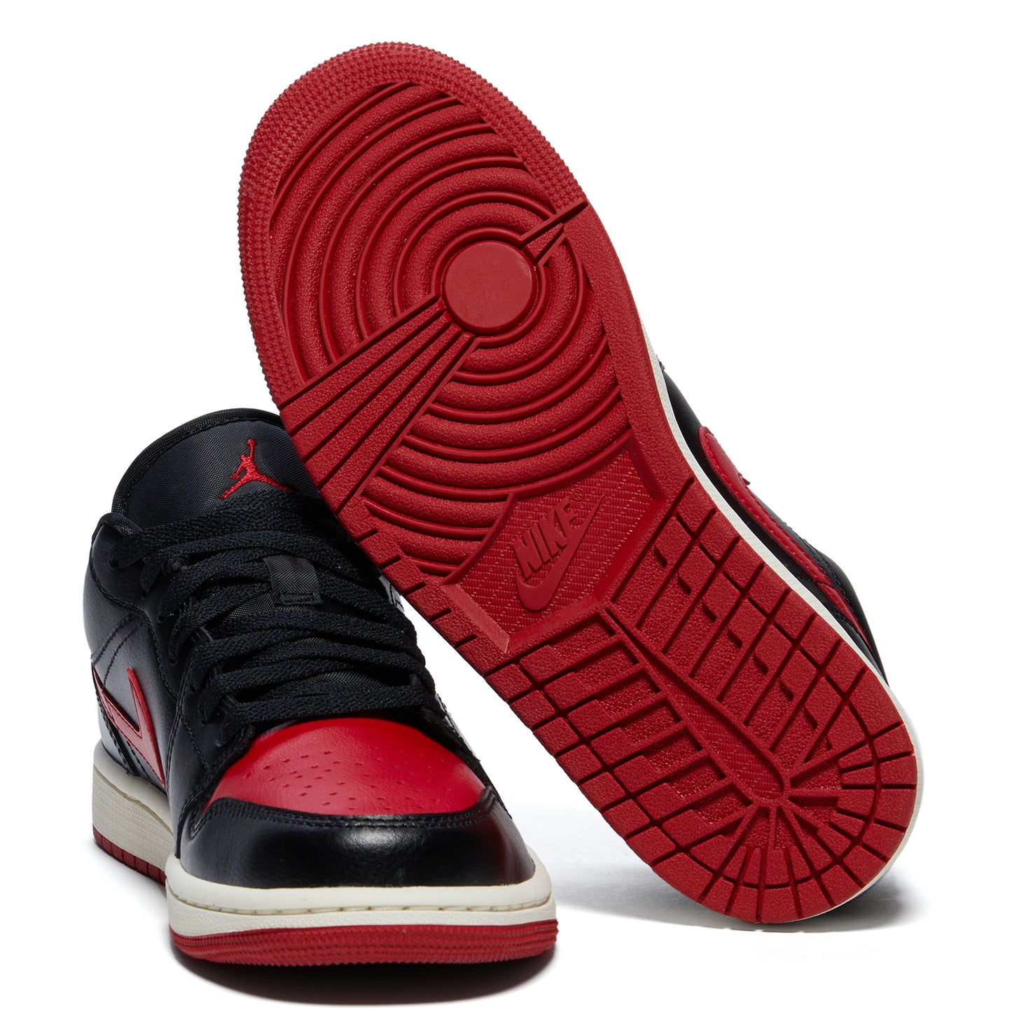 Nike Womens Air Jordan 1 Low (Black/Gym Red/Sail)