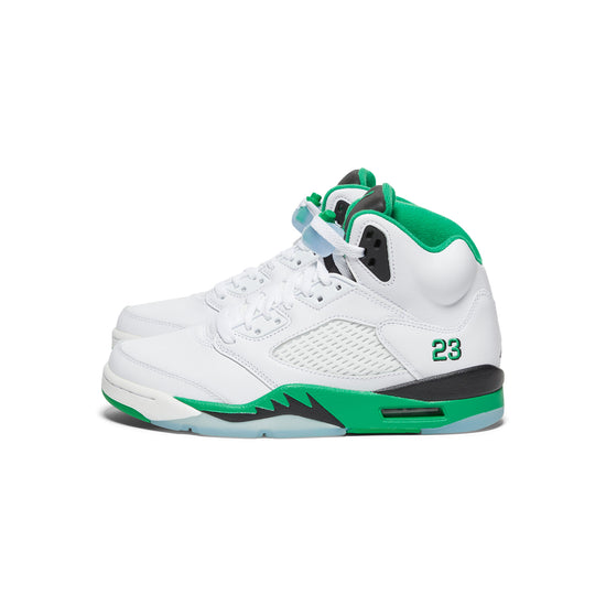 Nike Womens Air Jordan 5 Retro (White/Lucky Green/Black/Ice Blue)