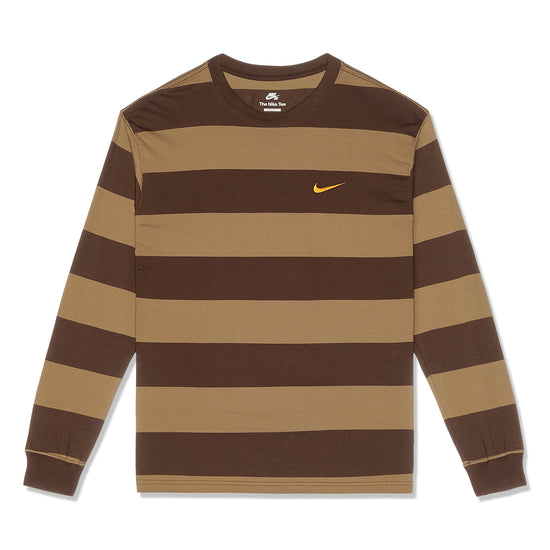 Nike SB Logo Stripe Long Sleeve (Cacao Wow/Dark Driftwood)