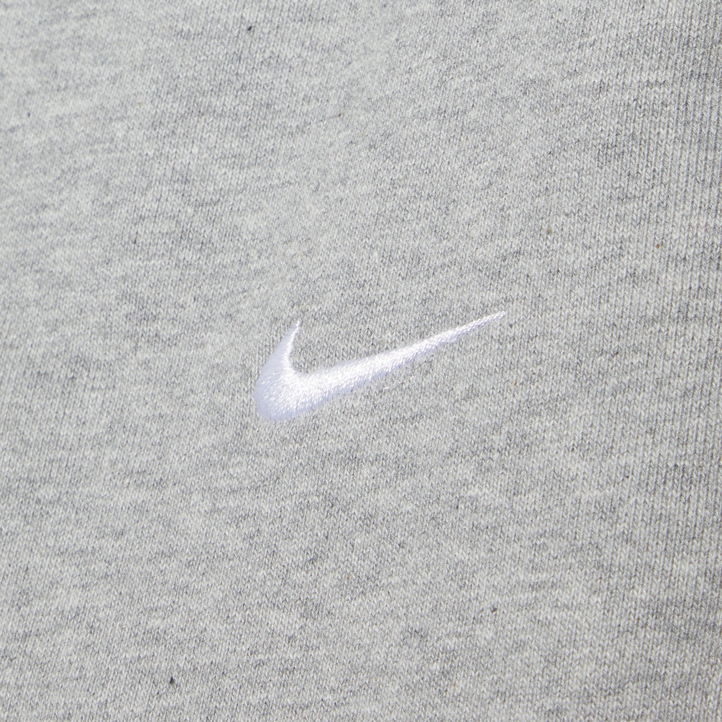 Nike Solo Swoosh Fleece Pants (Dark Grey Heather/White)