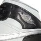 Nike Womens Air Jordan 1 Mid SE (Black/Metallic Silver/Light Smoke Grey/Sail)
