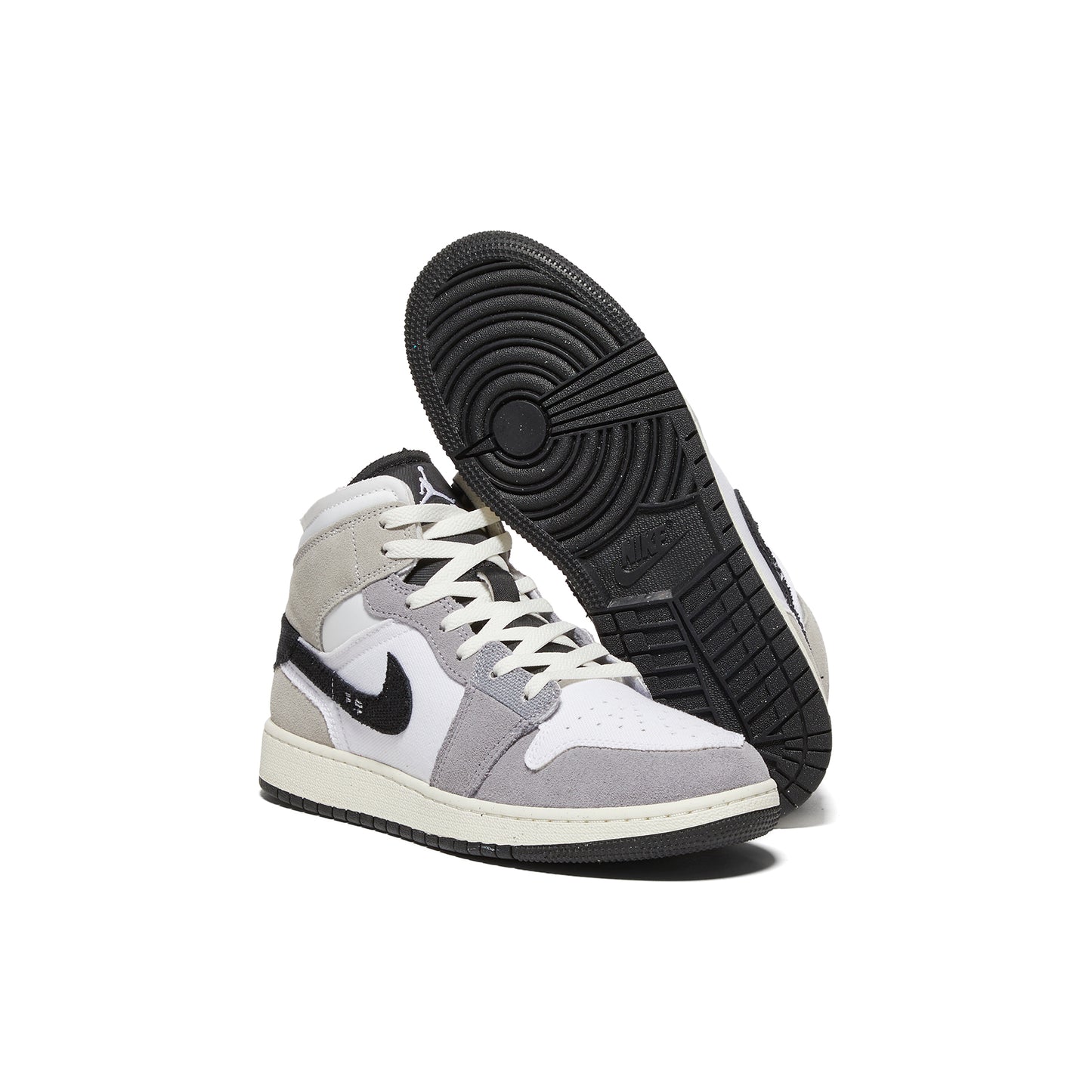 Nike Kids Air Jordan 1 Mid SE (Cement Grey/Tech Grey)