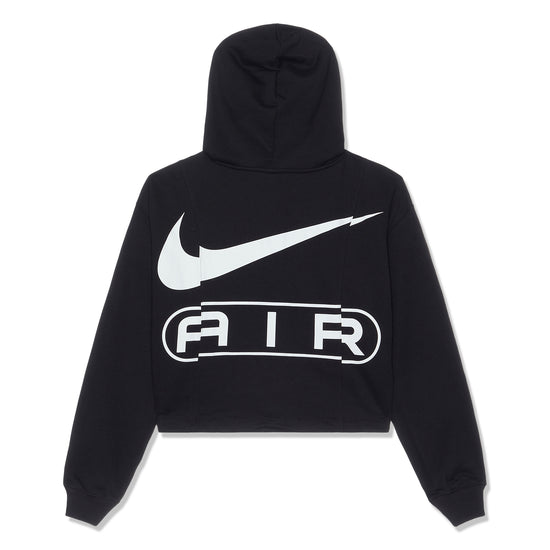 Nike Air Womens Oversized French Terry Full-Zip Hoodie (Black/White)