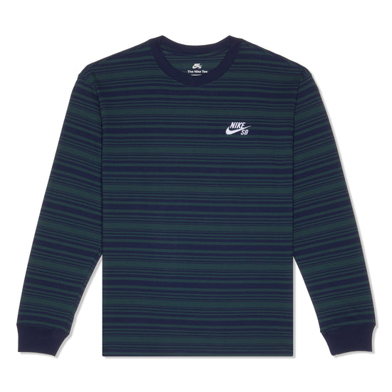 Nike SB Long-Sleeve Skate T-Shirt (Midnight Navy/Deep Jungle)