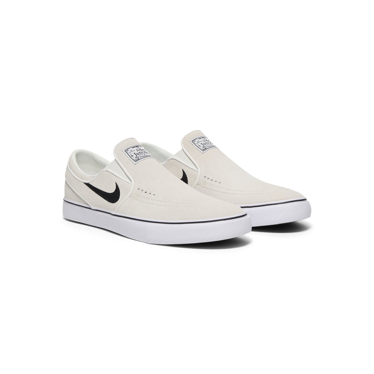 janoski white slip on