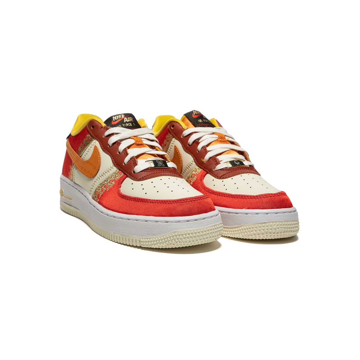 Nike Kids Air Force 1 PRM (Habanero Red/Light Curry/Coconut Milk)
