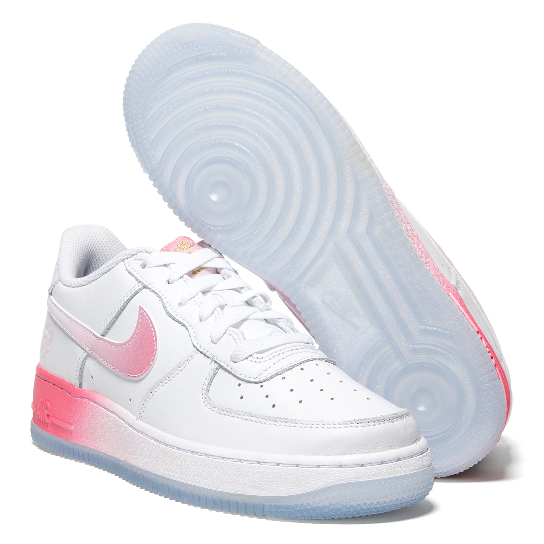 Nike Air Force 1 LV8 GS Big Kids (FD1023-100) White/Lotus Pink / 6