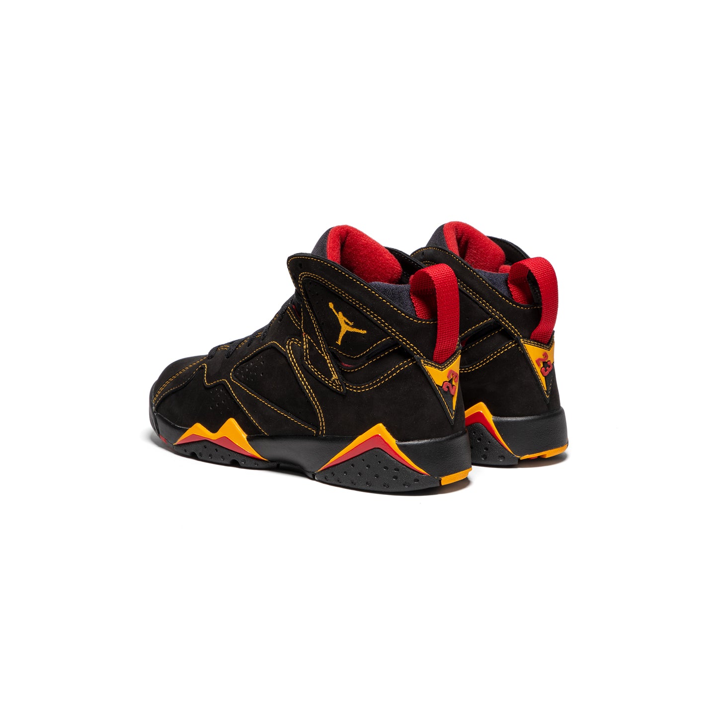 Nike Kids Air Jordan 7 Retro (Black/Citrus/Varsity Red)