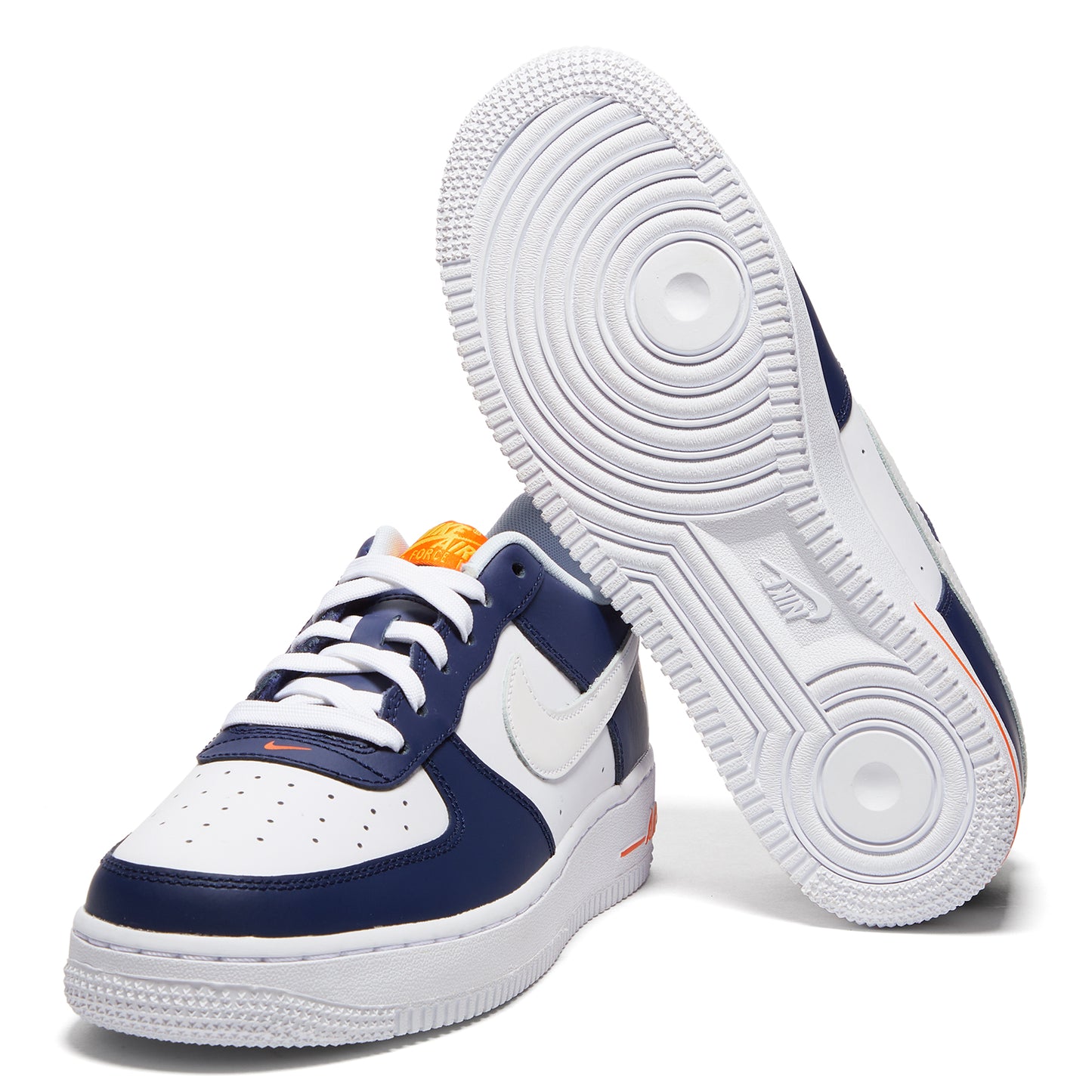 Nike Kids Air Force 1 Low LV8 BG (Midnight Navy/White/Blue Tint)