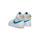 Nike Kids Blazer Mid '77 (White/Laser Blue/Yellow Ochre/Light Bone)