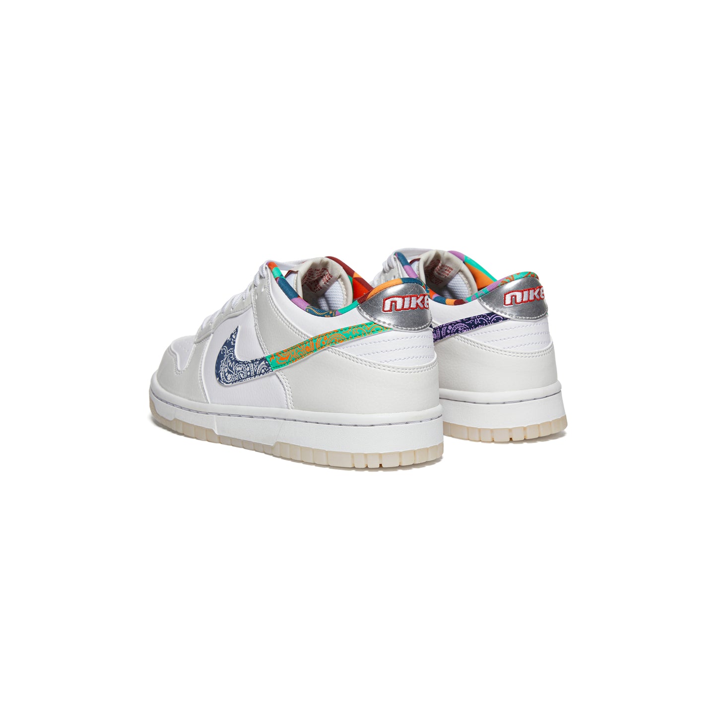 Nike Kids Dunk Low (White/Diffused Blue/White/Mystic Red)