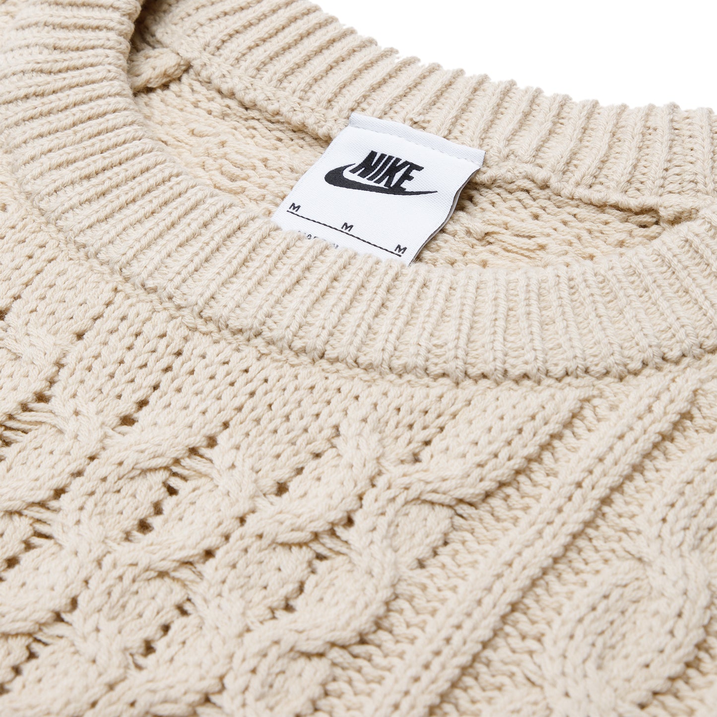 Nike Life Cable Knit Sweater (Rattan)