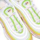 Nike Womens Air Max 97 (White/Black/Pearl Pink/Action Green)