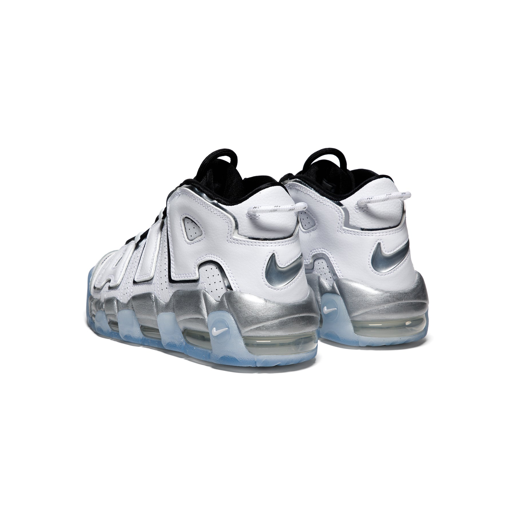 Nike Womens Air More Uptempo (White/Metallic Silver/Black/Clear) â CNCPTS