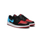 Nike Womens Air Jordan 1 Low (Black/Dark Powder Blue/Gym Red)