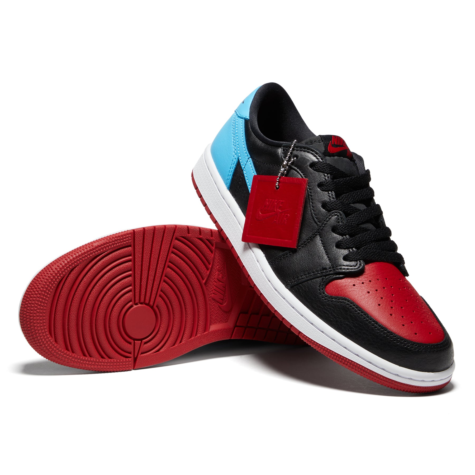 Tage en risiko sigte harmonisk Nike Womens Air Jordan 1 Low (Black/Dark Powder Blue/Gym Red) – Concepts