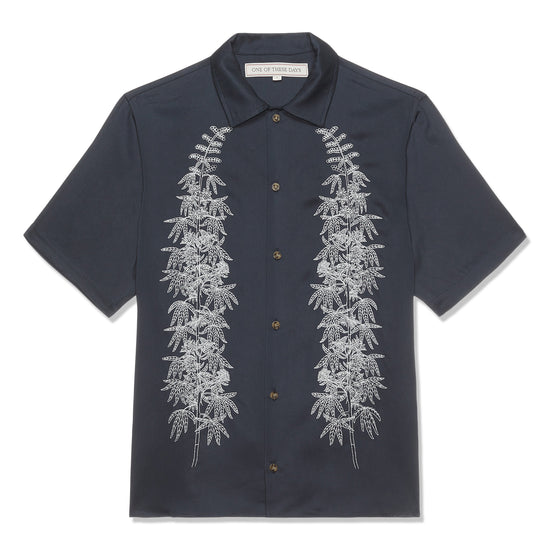 ONE OF THESE DAYS Stocks Camp Shirt (Navy)