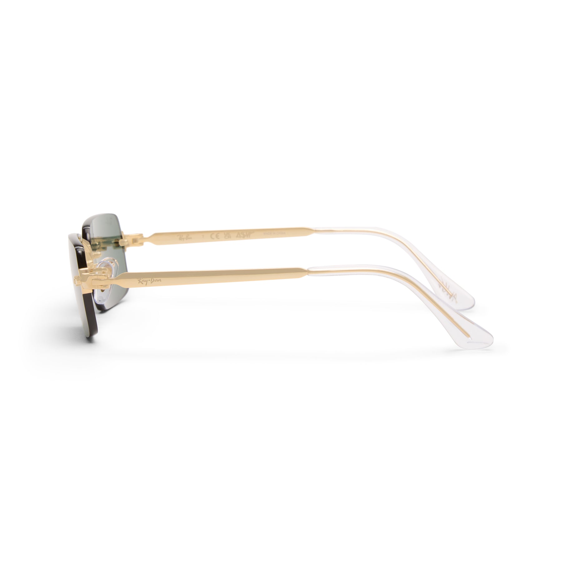 Ray-Ban x A$AP Rocky Rimless (Gold/Dark Green)