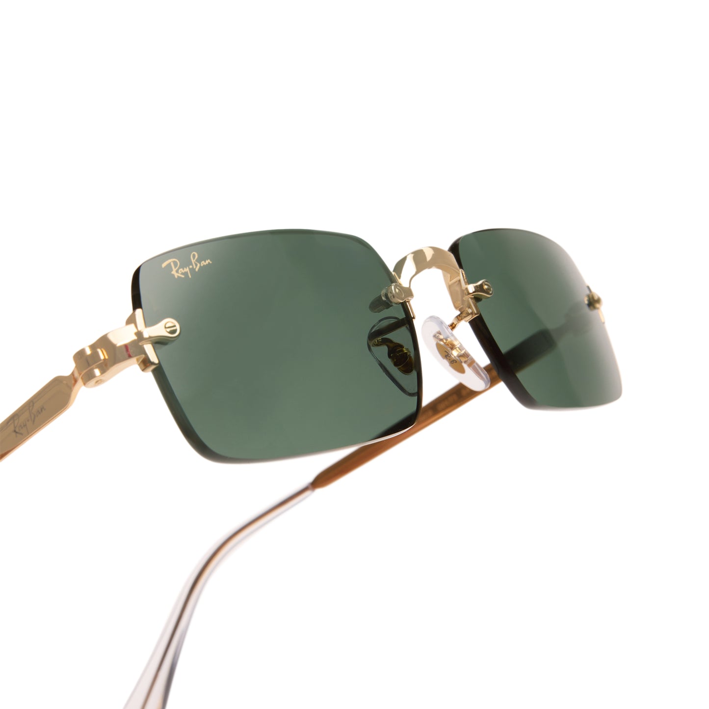 Ray-Ban x A$AP Rocky Rimless (Gold/Dark Green)