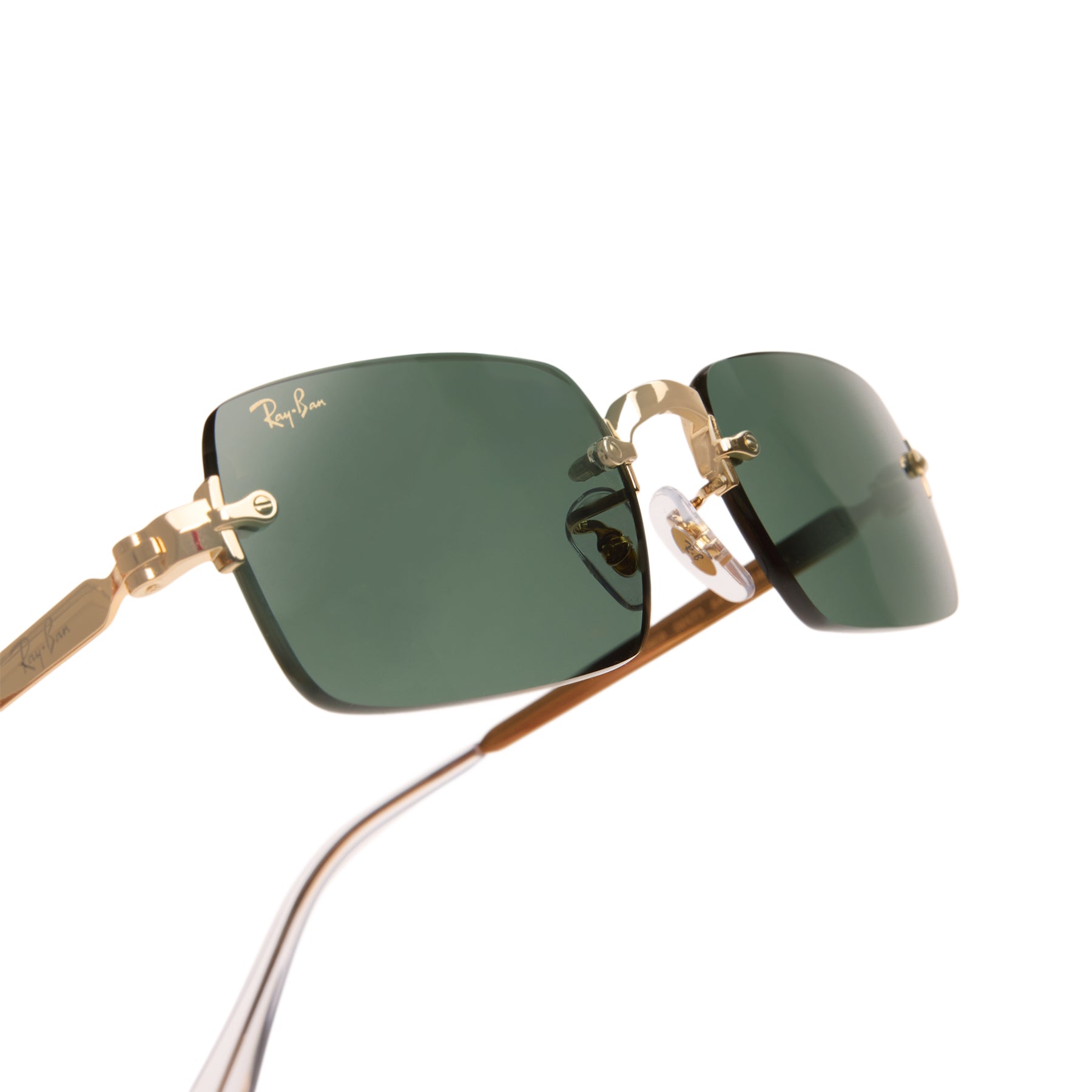 Ray-Ban x A$AP Rocky Rimless (Gold/Dark Green)