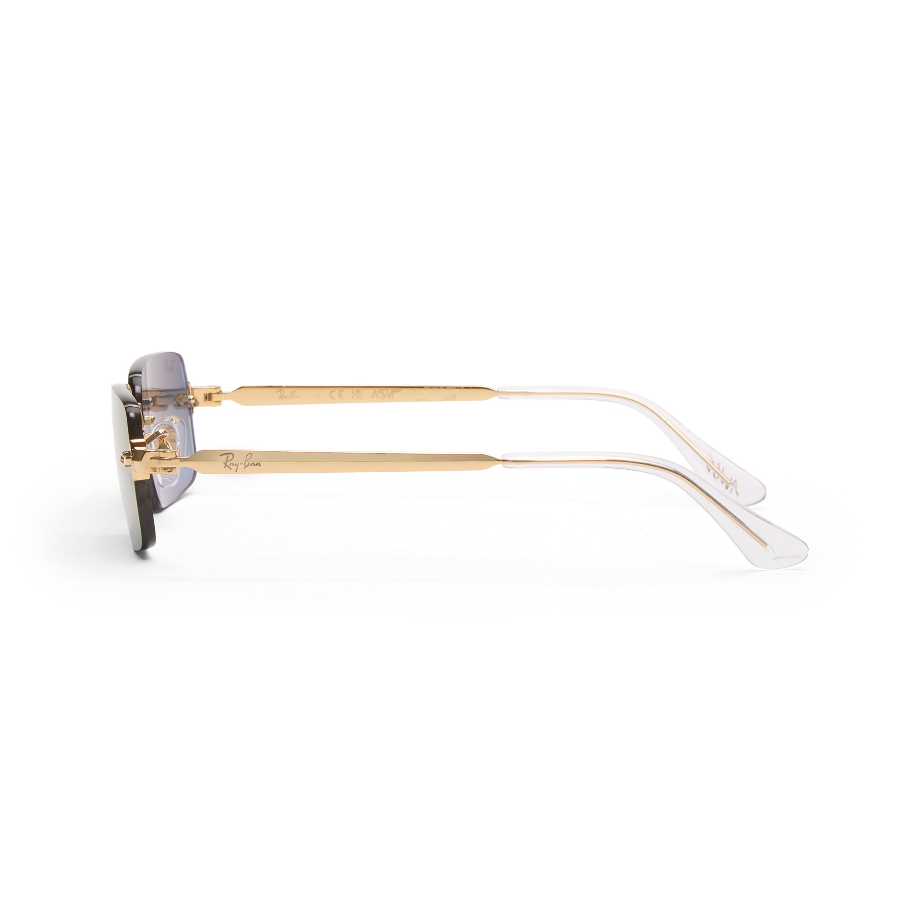 Ray-Ban x A$AP Rocky Rimless (Gold/Blue Gardient Dark Gray)