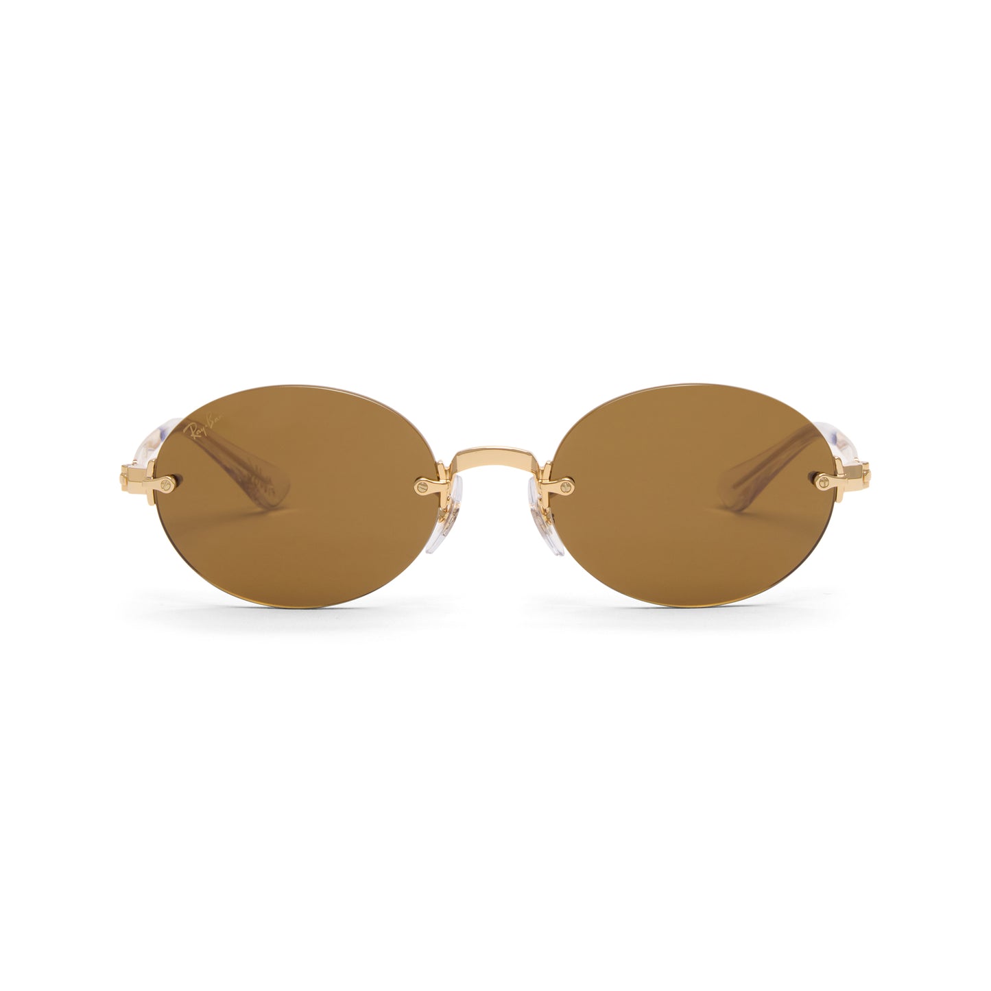 Ray-Ban x A$AP Rocky Rimless (Gold/Dark Brown)