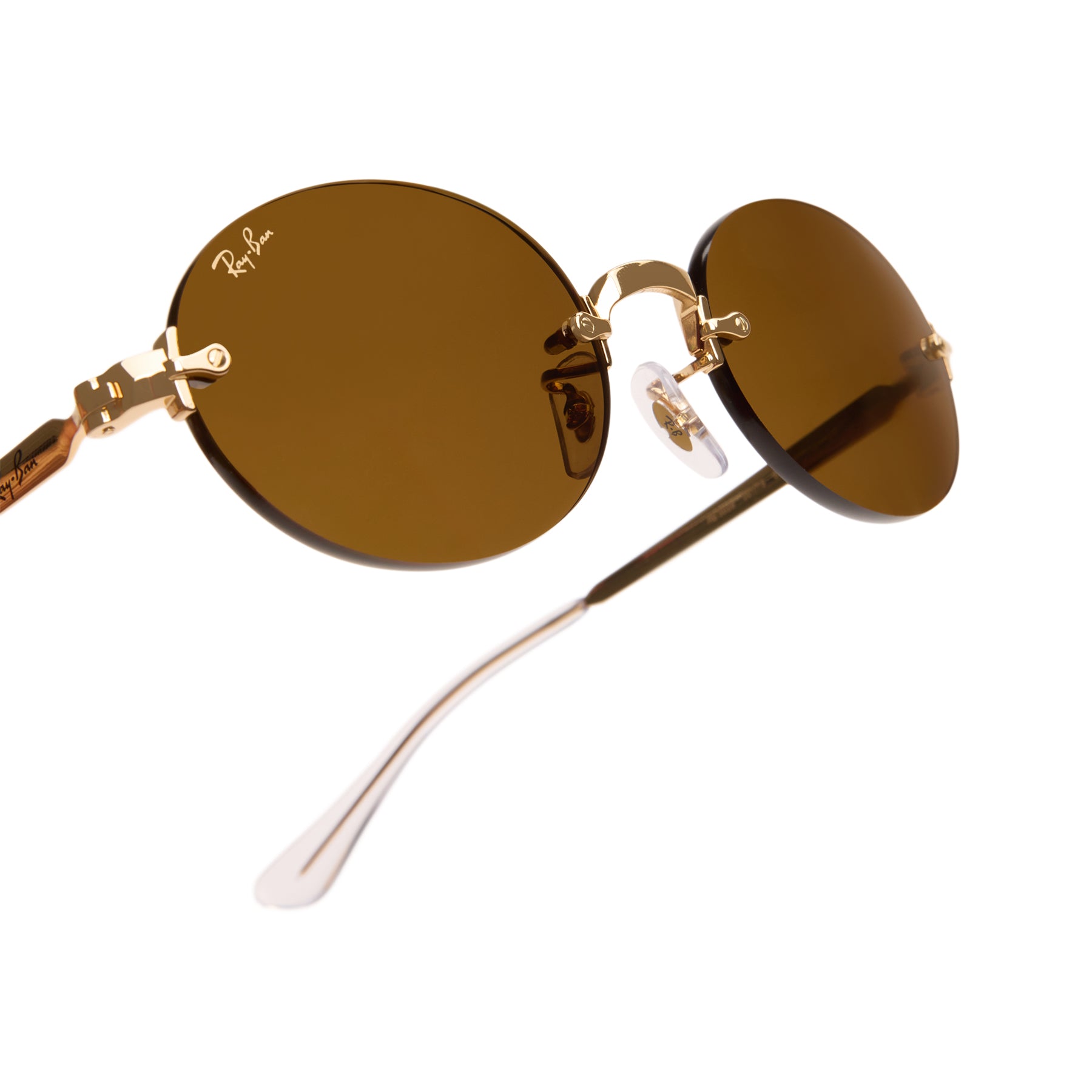 Ray-Ban x A$AP Rocky Rimless (Gold/Dark Brown)