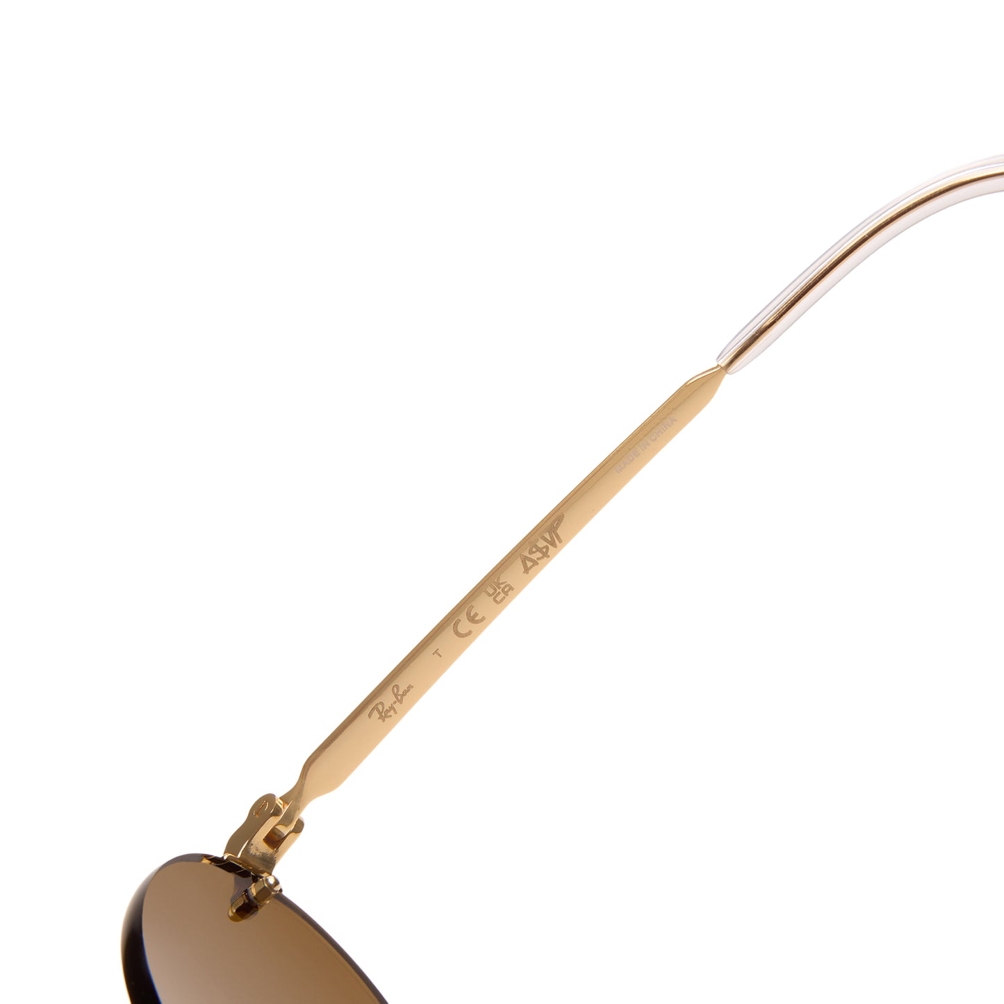 Ray-Ban x A$AP Rocky Rimless (Gold/Dark Brown)