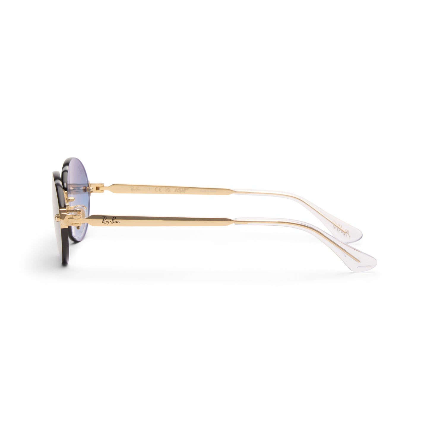 Ray-Ban x A$AP Rocky Rimless (Gold/Blue Gardient Dark Gray)