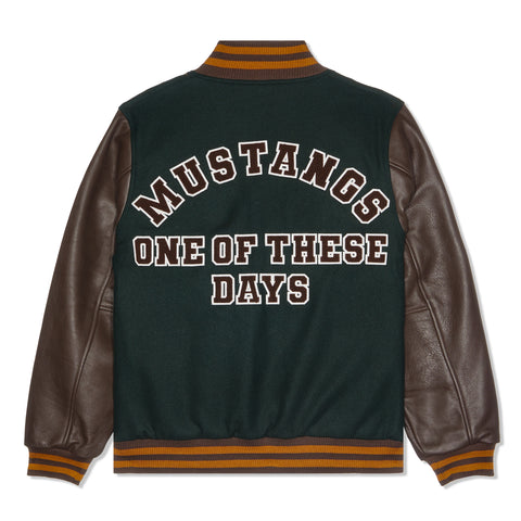 One Of These Days Mustang Varsity (Green/Brown)