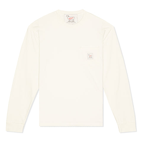 One Of These Days x Woolrich Long Sleeve Pocket Tee (Bone)