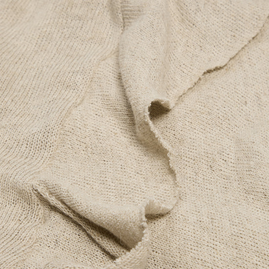 Ottolinger Knitted Deconstructed Linen Longsleeve (Beige)