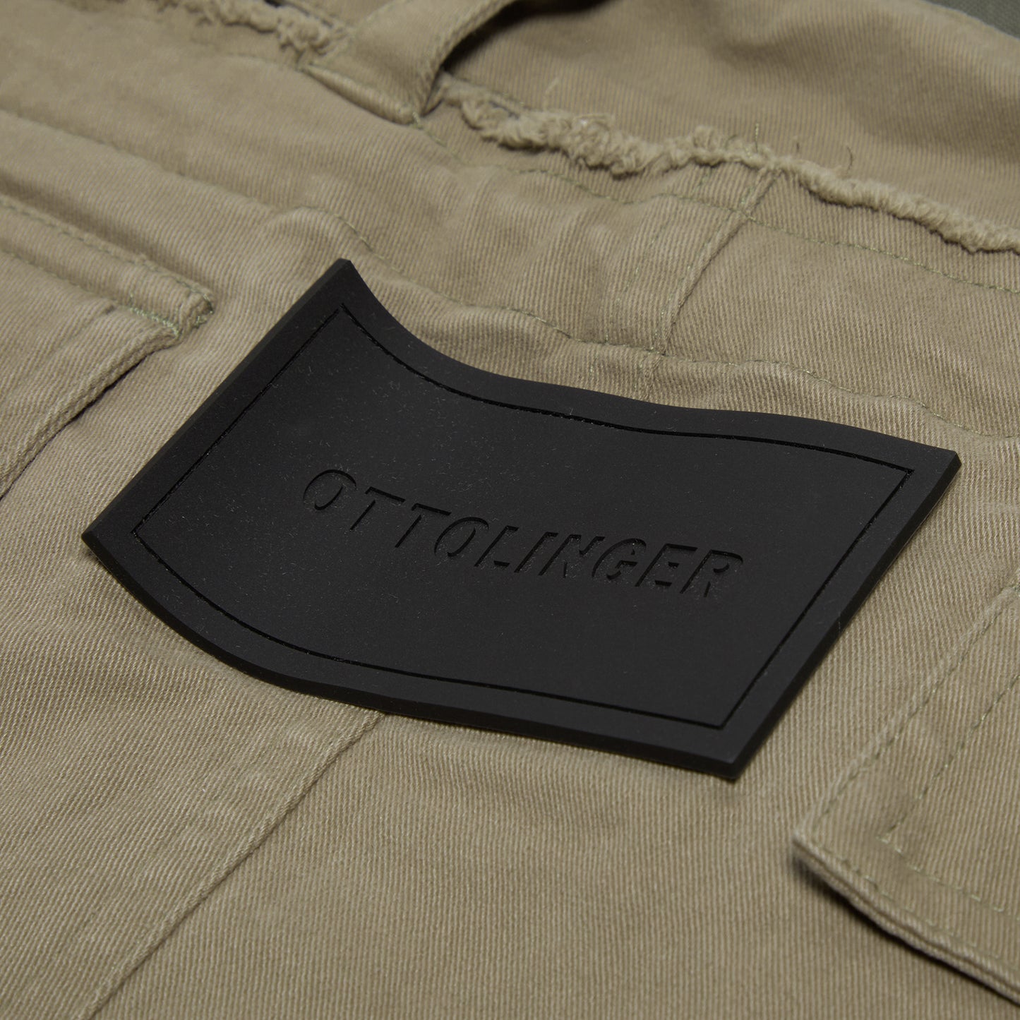 Ottolinger Woven Baggy Cargo Pants (Olive Grey)