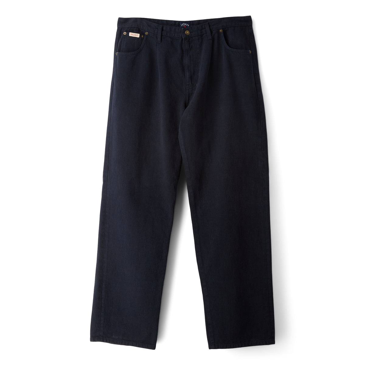 Noah Brushed Back Pleated Jeans (Dark navy)