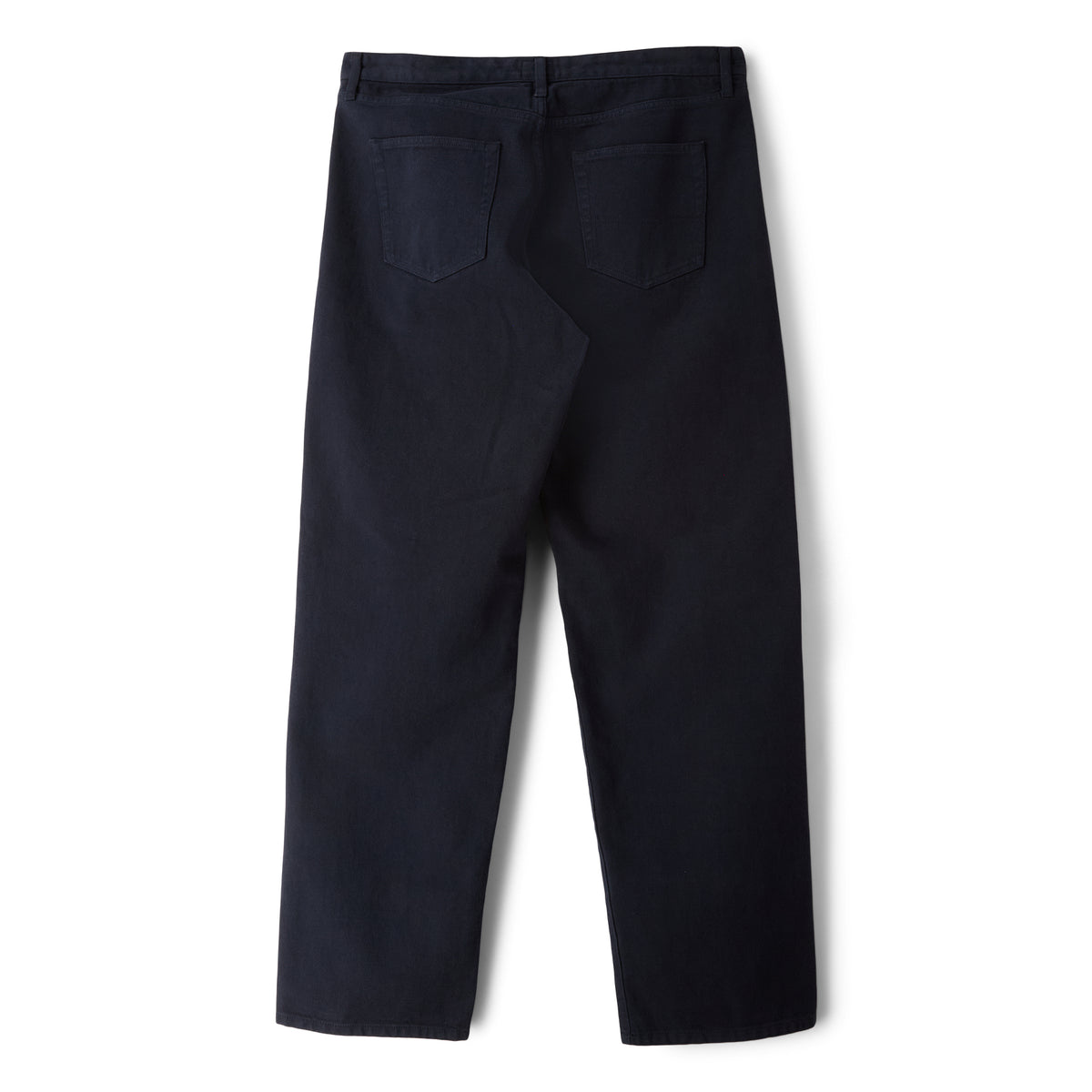 Noah Brushed Back Pleated Jeans (Dark navy)