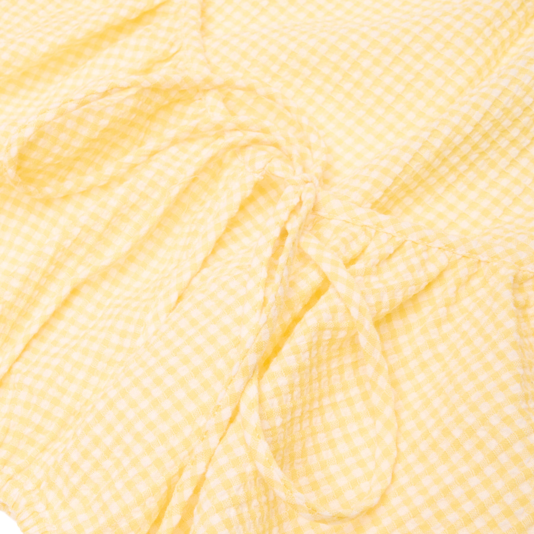 Danielle Guizio Ravello Gingham Top (Yellow)