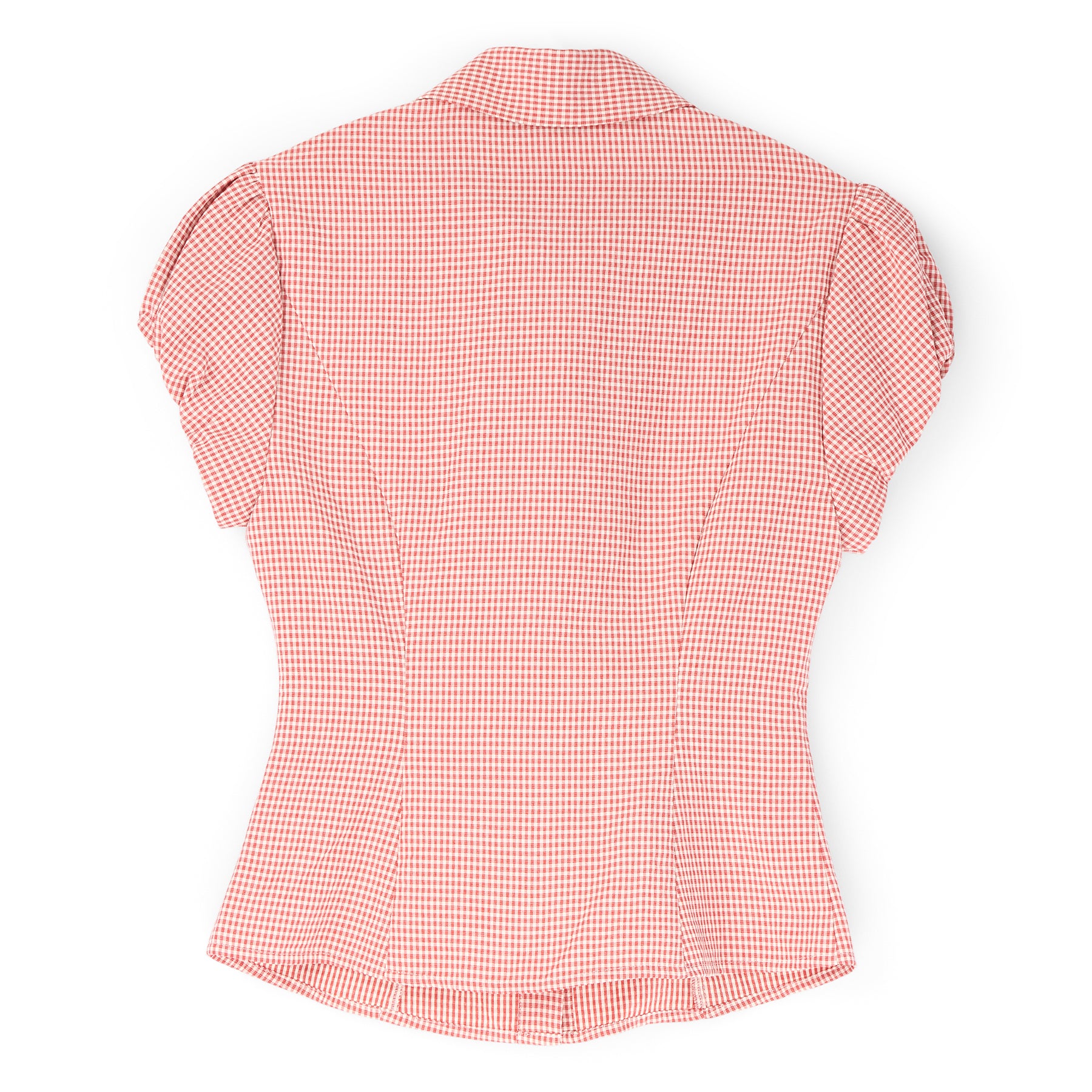 Danielle Guizio Liana Gingham Top (Red love)