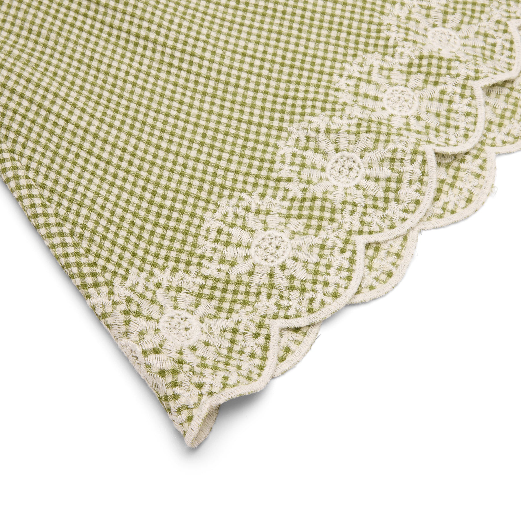 Danielle Guizio Maelle Gingham Mini Skirt (Green)