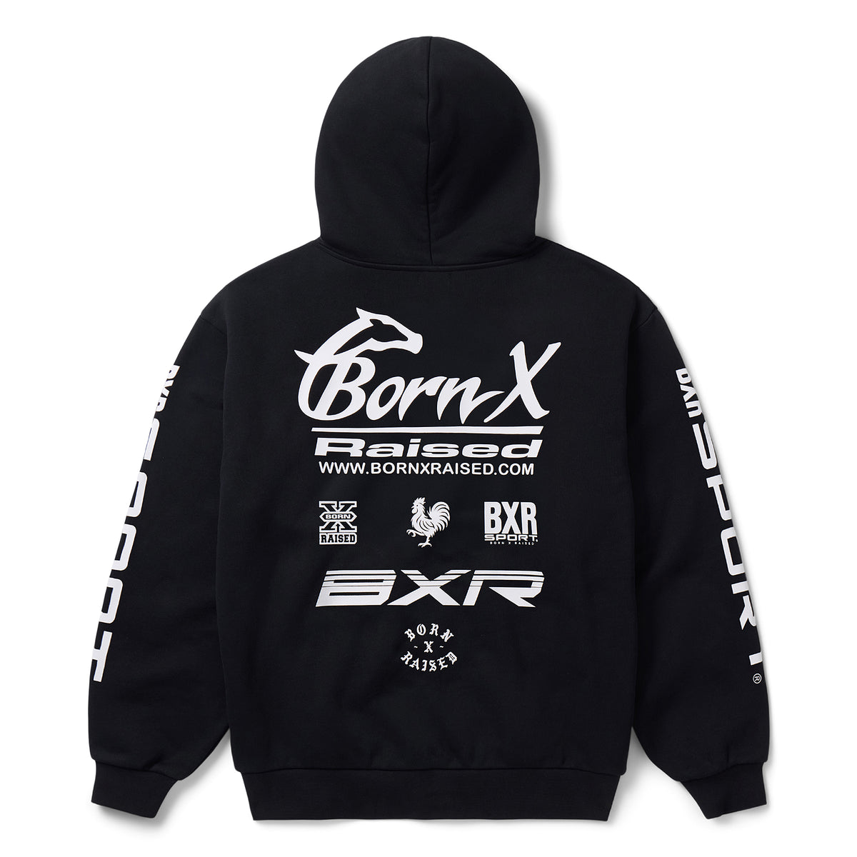 Born x Raised Parlay Zip Up Hoodie (Black)