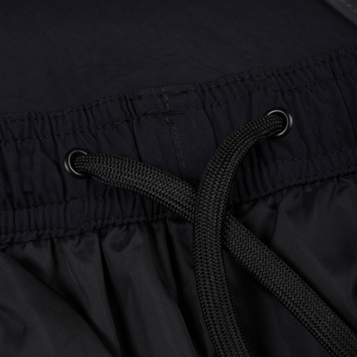 Patta Panelled Oversized Track Pants (Black)