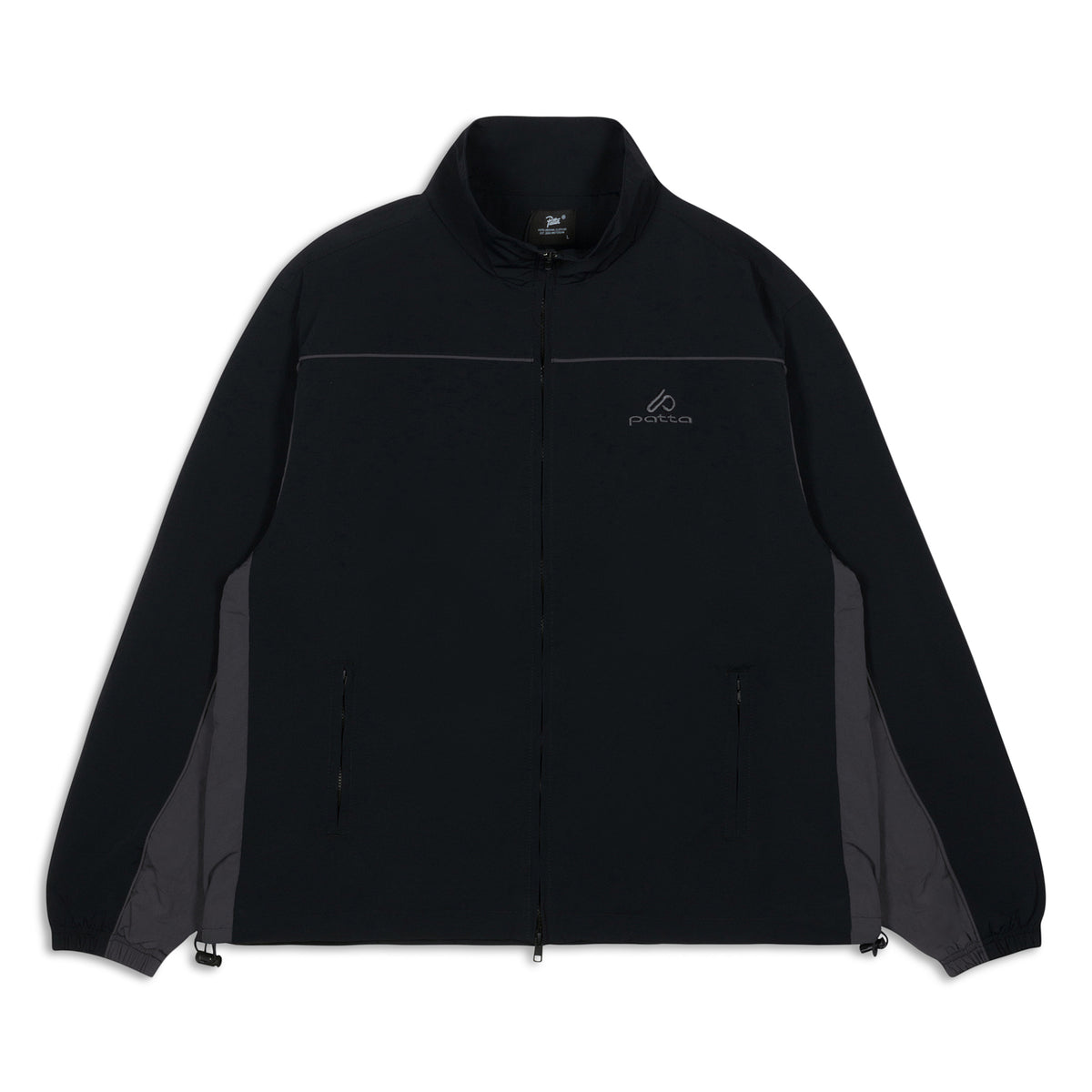 Patta Panelled Track Top (Black)