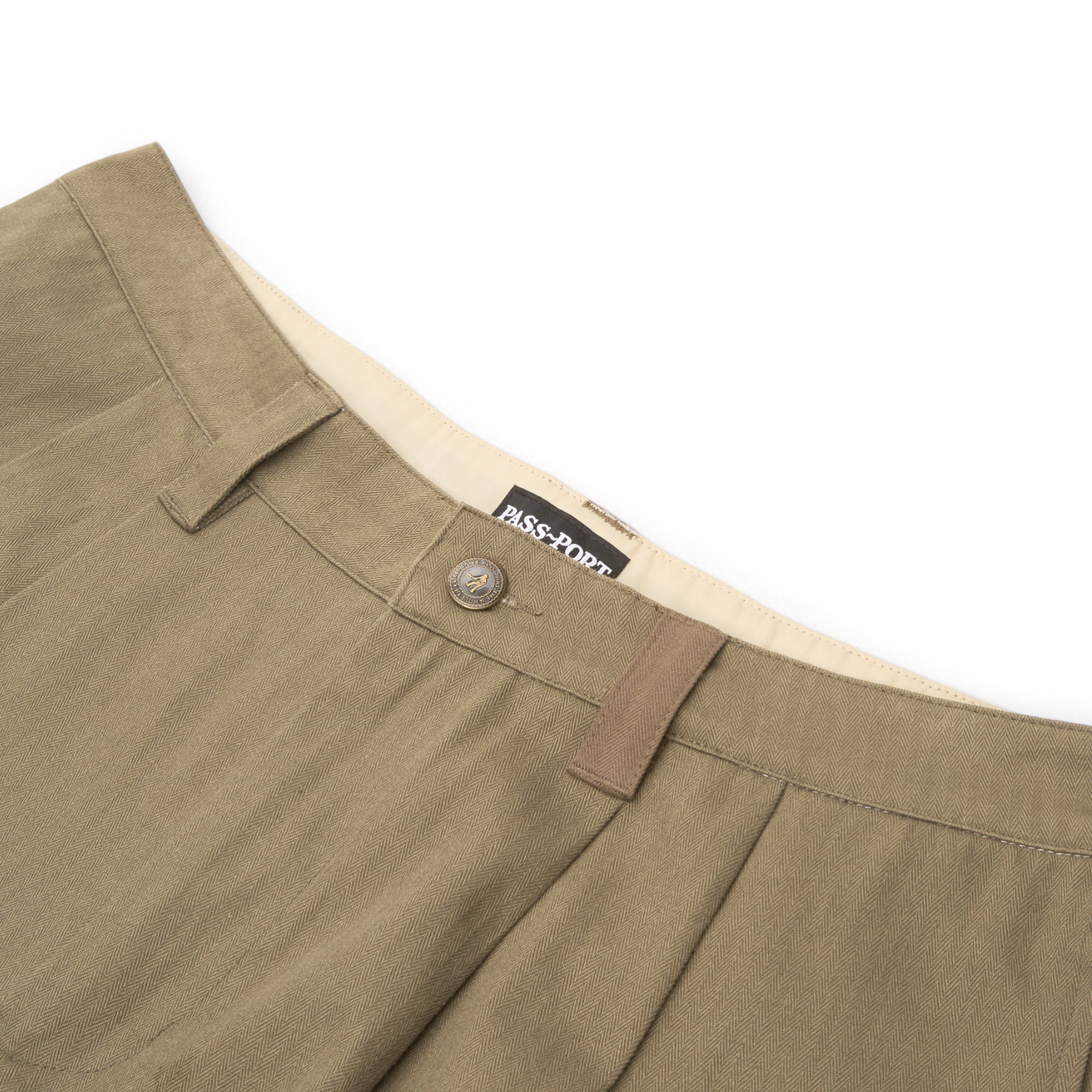 Pass-Port Herringbone Leagues Club Short R44 (OLIVE)