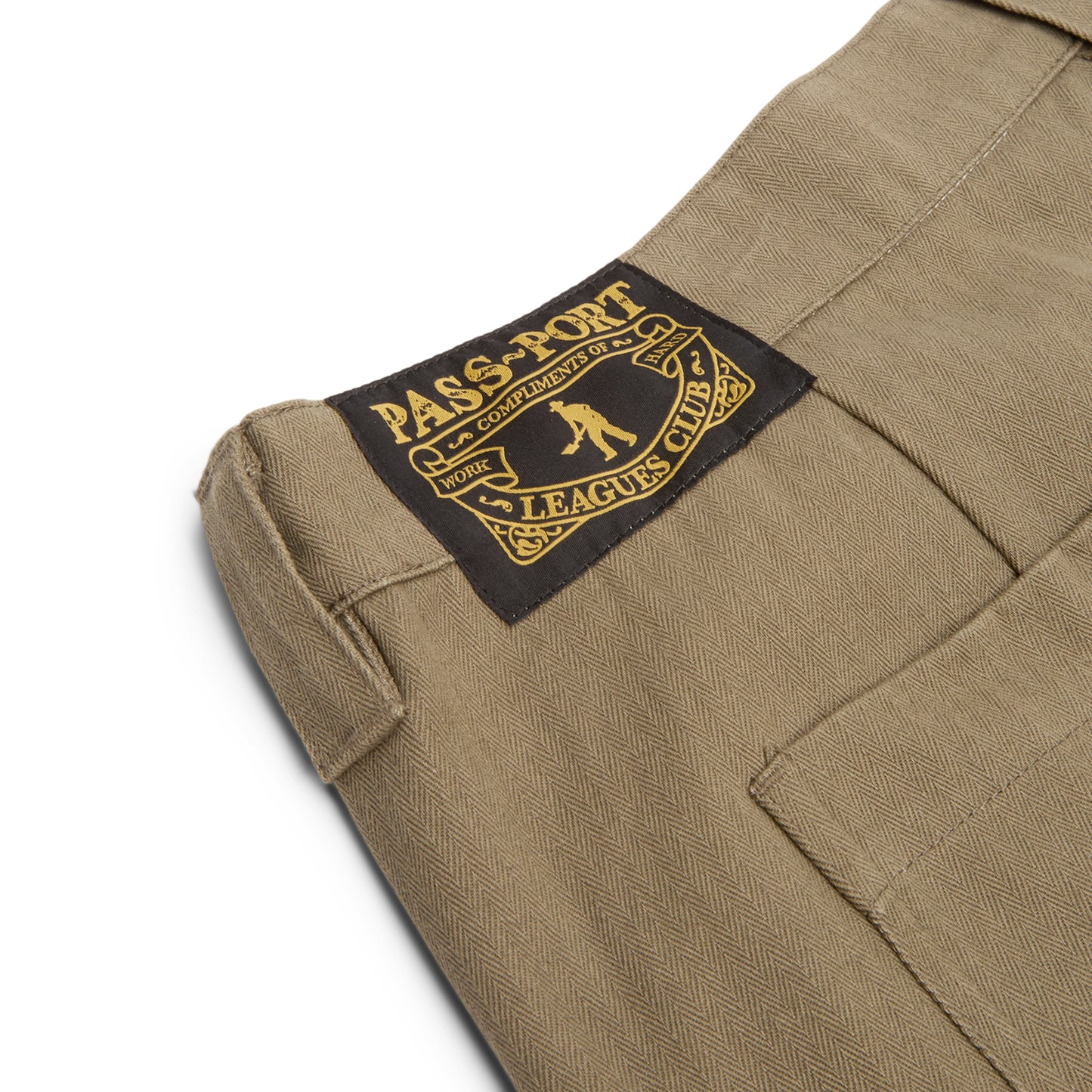 Pass-Port Herringbone Leagues Club Short R44 (OLIVE)