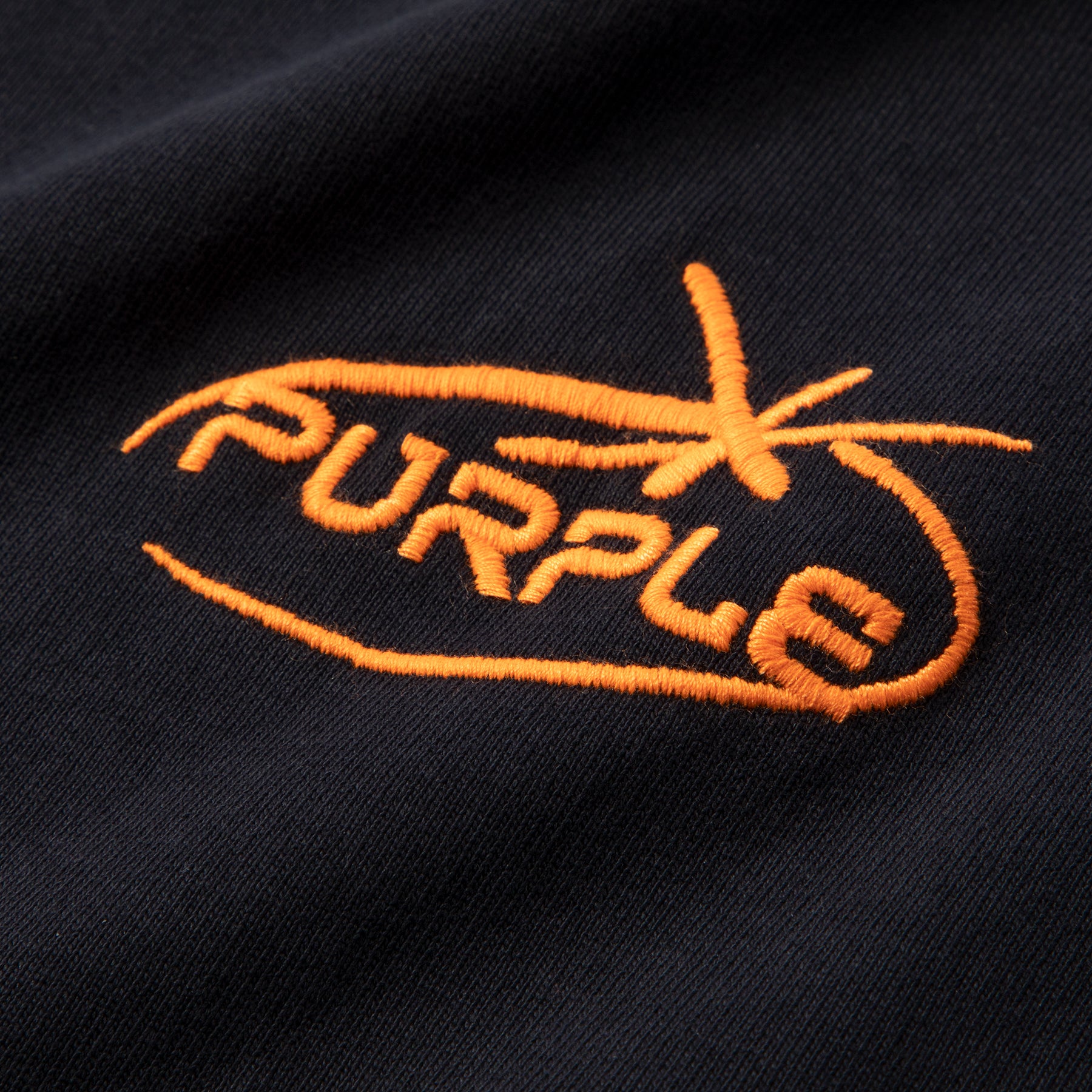 Purple Brand Smeared Logo Heavy Jersey Ss Tee Black – Upper Level 916