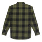 PURPLE Brand Plaid Flannel Long Sleeve Shirt (Green)