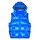 PURPLE Brand Nylon Puffer Vest (Blue)