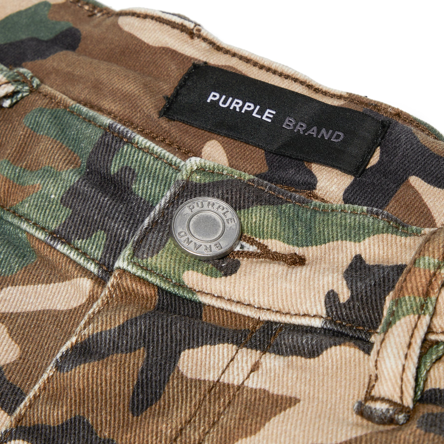 Purple Brand P013 Camo Cargo Pants - Army