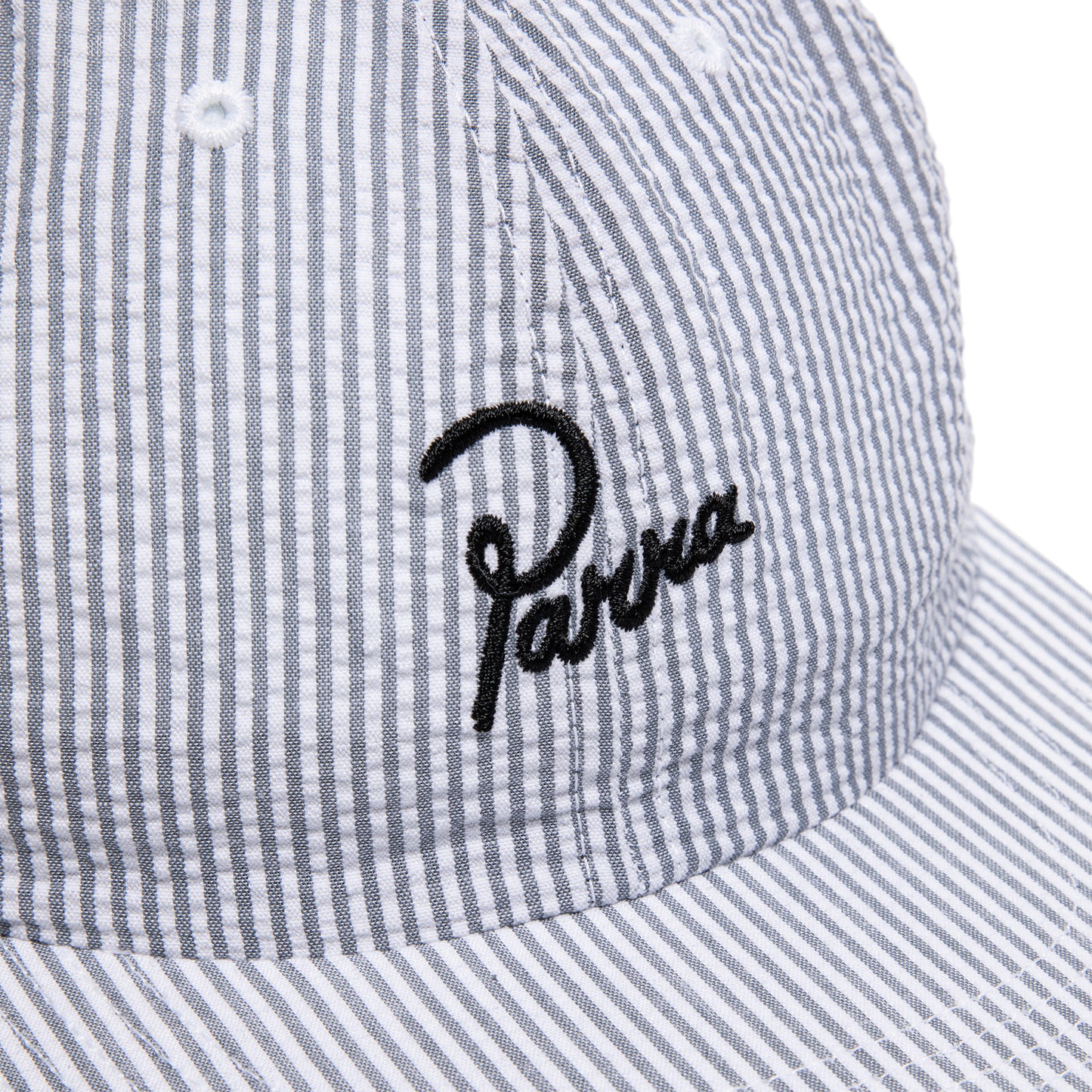 by Parra Classic Logo 6 Panel Hat (White Grey)