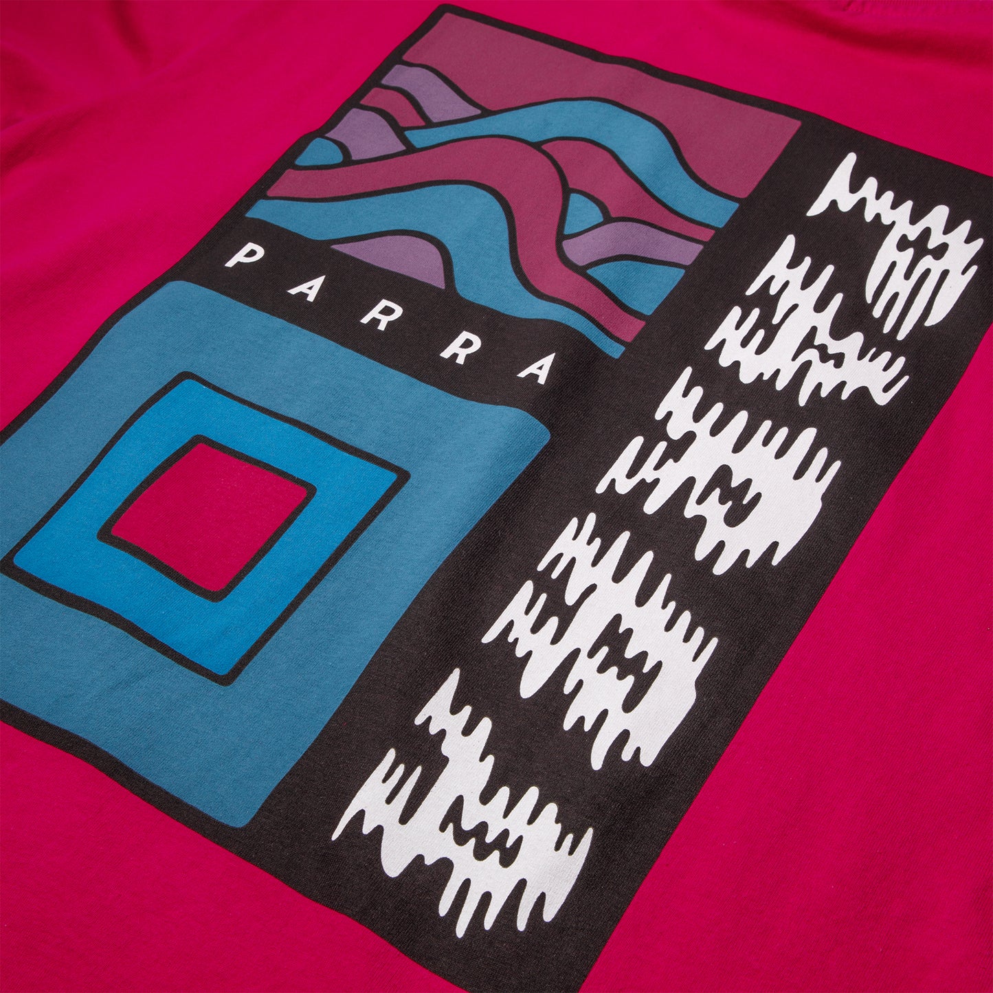 by Parra Wave Block Tremors T-Shirt (Purple Pink)